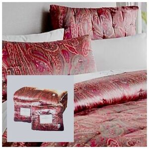 Pottery Barn Silk Quilt Set Full Queen New